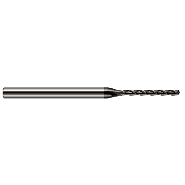 Harvey Tool Miniature End Mill - Ball - Long Flute, 0.0620" (1/16), Length of Cut: 3/4" 35162-C4